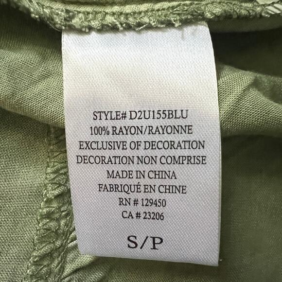 Como Vintage Babydoll Top Womens Small Sun Washed Embroidered Forest Fairy Boho - Picture 10 of 13